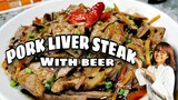 TRY THIS PORK LIVER STEAK WITH BEER | TASTY RECIPE