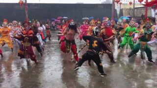 [Original sound] Chaoshan Caoweiying song and dance full version, fighting in the rain