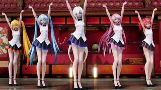 [MMD Hatsune lemah] Gadis Haku murni dan seksi Nekkoya (Pilih aku)