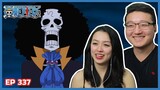 A LIVE AND TALKING SKELETON? | One Piece Episode 337 Couples Reaction & Discussion