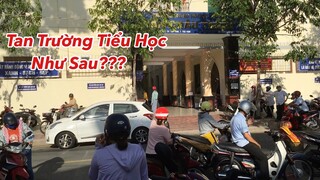 Trường tiểu học Bình Minh vào giờ ra về như sau!