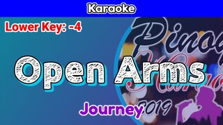 Open Arms by Journey (Karaoke : Lower Key :-4)