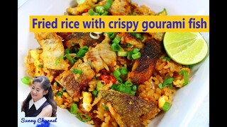ข้าวผัดปลาสลิด กรอบ (Fried rice with crispy gourami fish) l Sunny Channel