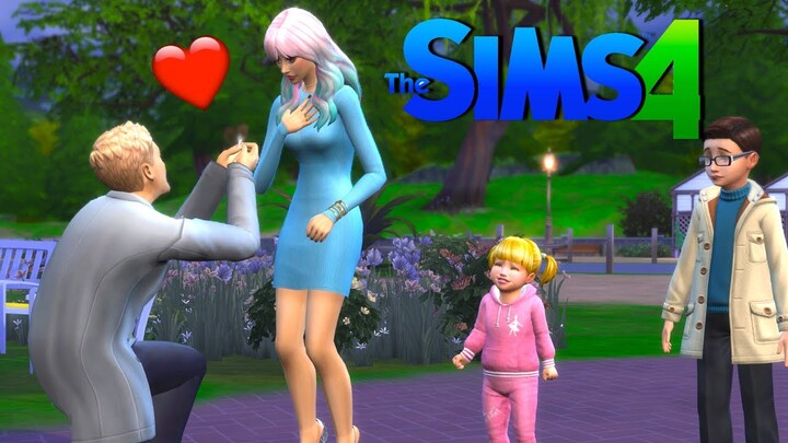 Sims 4 Love Story Proposal - Titi & Baby Goldie Family