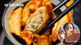 Cách làm há cảo chiên giòn rụm đơn giản ăn ngon ngất ngây  | ASMR Cooking | Mắt To Mắt Nhỏ