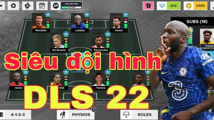 Đội hình mạnh nhất CỰC VIP trong DLS 22 Tiền đạo NSND sân cỏ LUKAKU