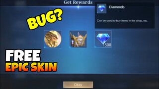 BUG! GET FREE SKIN BUG MOBILE LEGENDS 2022 | FREE EPIC SKIN BUG | FREE DIAMONDS IN MOBILE LEGENDS