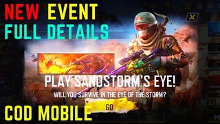 New Sandstorm's Eye Event Full Details Call of duty Mobile