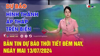 Bản tin Dự báo thời tiết đêm nay, ngày mai 13/07/2024: Dự báo hình thành áp thấp trên biển