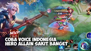 HERO ALLAIN VOICE SUARA INDONESIA KOCAK BET WKWK TERNYATA SAKIT BANGET - HONOR OF KINGS