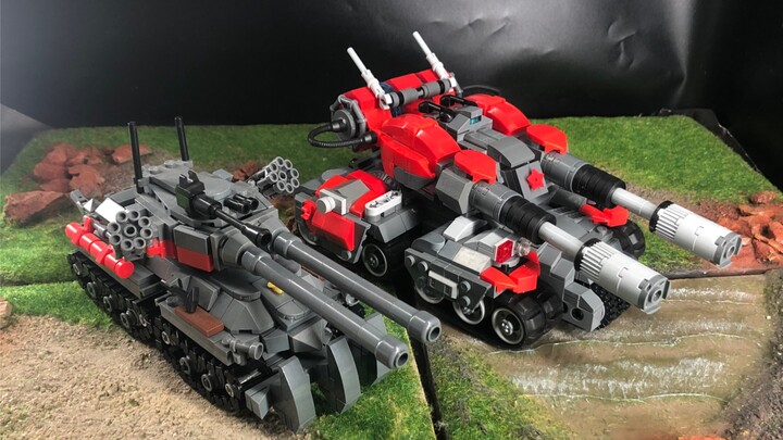 [Dòng màn hình xoay Qicai Moc] Số thứ 20 của Red Alert 3 Apocalypse Tank Building Blocks Màn hình xo