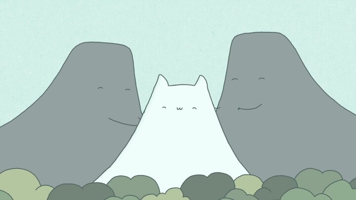 [The weather is getting worse] Cat Cloud! Cat Mountain!