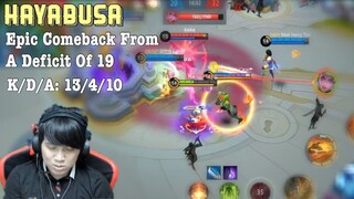 Hayabusa Epic Comeback from a deficit of 19 | Road to top1 global Squad Season15