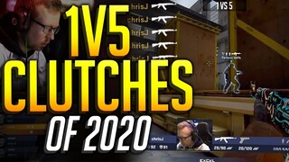 THE SICKEST PRO 1V5 CLUTCHES OF 2020! (RIDICULOUS PLAYS) - CS:GO