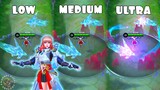 Guinevere Psion of Tomorrow Legendary Skin Effects in Different Graphics Settings | MLBB