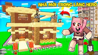 GẤU MORA XÂY NHÀ MỚI TRONG LÀNG HERO CÙNG YABUN TRONG MINECRAFT