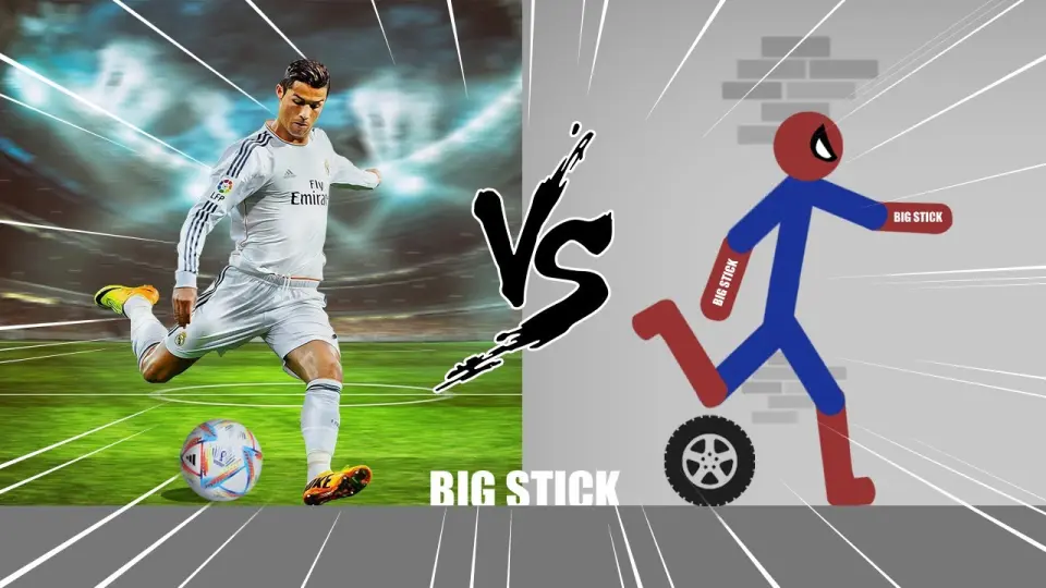 Cristiano Ronaldo vs Spider Stickman | Stickman Dismounting funny moments |  Best Falls - Bilibili