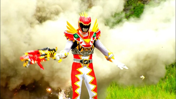[Tokusatsu MAD] ราชามังกรผู้ทรงพลัง "Carnival Strong Dragon Red Battle Song Super Evolution! キョウュウ・ビ