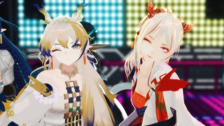 【MMD明日方舟】新年四姊妹偶像出道【爱包ダンスホール】