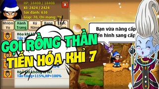 Ngọc Rồng Online - Ước Rồng Thần Tiến Hóa Khỉ 7 Đi Làm Nhiệm Vụ Sever 8 !