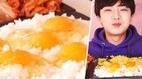 MUKBANG | 초간단! 간장계란밥 + 스팸  + 김치 먹방🥚 raw egg + Spam + Kimchi  Korean ASMR 후니 Hoony Eatingsound
