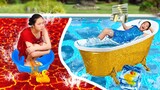 Bể Bơi Xanh Và Bể Bơi Đỏ ❤ Em Lạnh Chị Nóng ❤ Trang Vlog