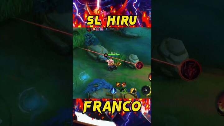 ASSASSIN FRANCO🥹 #shorts #youtubeshorts #Franco #francohook #mobilelegends #mlbb #short #francopro