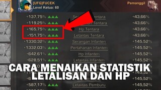 CARA MENAIKAN STATISTIK LETALITAS DAN HP TENTARA KALIN STATE OF SURVIVAL