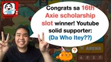 Last isko (16th) announcement this July? CHALLENGE ACCEPTED! | Axie Infinity