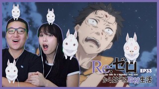 CUTE BUNNY... WAIT WTF!!?? | Re:Zero Reaction Episode 33 / 2x8