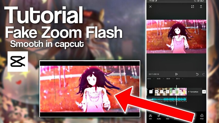 Tutorial Fake Zoom Flash || Capcut AMV