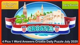 4 Pics 1 Word - Croatia - July 2020 - Daily Puzzle + Daily Bonus Puzzle - Answers - Walkthrough
