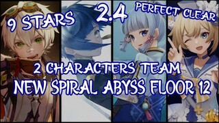 Spiral Abyss Floor 12 2 man Team Ayaka Bennett Xingqiu Barbara