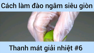 Cách làm đào ngâm siêu giòn thanh mát giản nhiệt #6