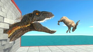 Who Can Survive Indoraptor Surprise Attack - Animal Revolt Battle Simulator