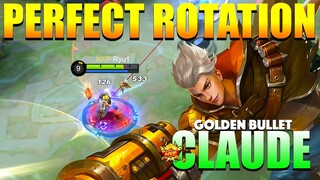 Claude Amazing Rotation! 100% Map Controlled | Golden Bullet Claude Gameplay By Ryu1 ~ MLBB