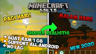 NEW! SHADER REALISTIS MCPE TAHUN 2020 BUAT RAM 1GB NO LAG