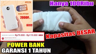 UNBOXING POWER BANK 20000mAh yang Dulu Harganya 300ribu dan Sekarang Hanya 100ribu Saja