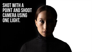 How to Shoot Dramatic Portraits using a POINT and SHOOT Camera and one LED Light!