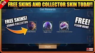 CLAIM! FREE COLLECTOR SKIN (TODAY!) | GRAND COLLECTOR EVENT - Mobile Legends