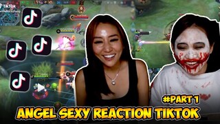 ANGEL SEXY SEKALI REACT TIKTOK GOBLOK BET DAH‼️