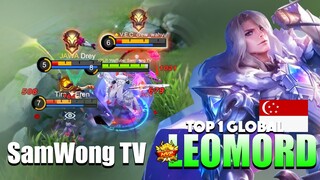 Frostborn Paladin Perfect Gameplay! 87.8% WinRate | Top 1 Global Leomord Gameplay SamWong TV ~ MLBB