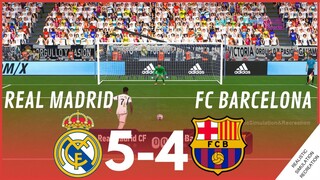 Penalty Shootout • Real Madrid 5-4 FC Barcelona • La Liga 23/24 | Video Game Simulation