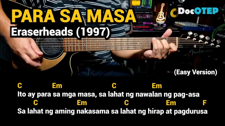 Para Sa Masa - Eraserheads (Easy Guitar Chords Tutorial with Lyrics) part 3 SHORTS REELS