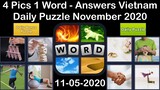 4 Pics 1 Word - Vietnam - 05 November 2020 - Daily Puzzle + Daily Bonus Puzzle - Answer -Walkthrough