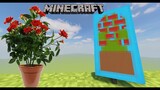 How to make a ROSE BUSH banner in Minecraft! (flower)