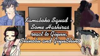 Kamaboko Squad + some Hashiras react to Giyuu and Shinobu||GiyuShino||Demon Slayer/KNY||Gacha Club