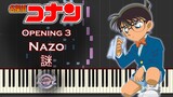 Detective Conan 名探偵コナン Opening 3 - Nazo 謎 - Synthesia Piano Cover / Tutorial