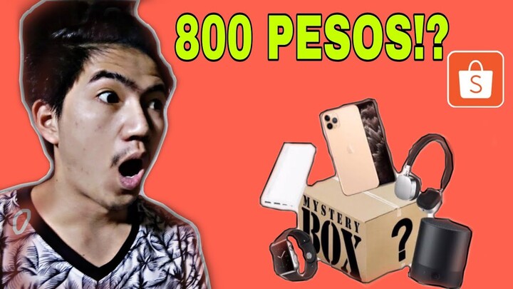 UNBOXING 800 PESOS SHOPEE MYSTERY BOX (May Iphone 13 Pro!?)