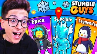 HO SBLOCCATO TUTTE LE NUOVE SKIN PIÙ RARE DI GHIACCIO SU STUMBLE GUYS!!